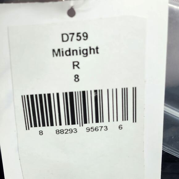 Alfred Sung Midnight Strapless Satin Trumpet Gown Dress Style D759 Size 8 - Picture 4 of 6